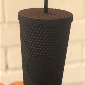Starbucks black matte studded tumbler